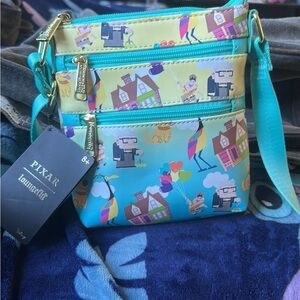 Loungefly Pixar Up Crossbody Bag - Blue and Yellow